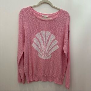 Z Supply Pink Knit Sweater with Shell